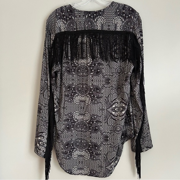 ASOS Printed Fringe Top - Picture 4 of 11